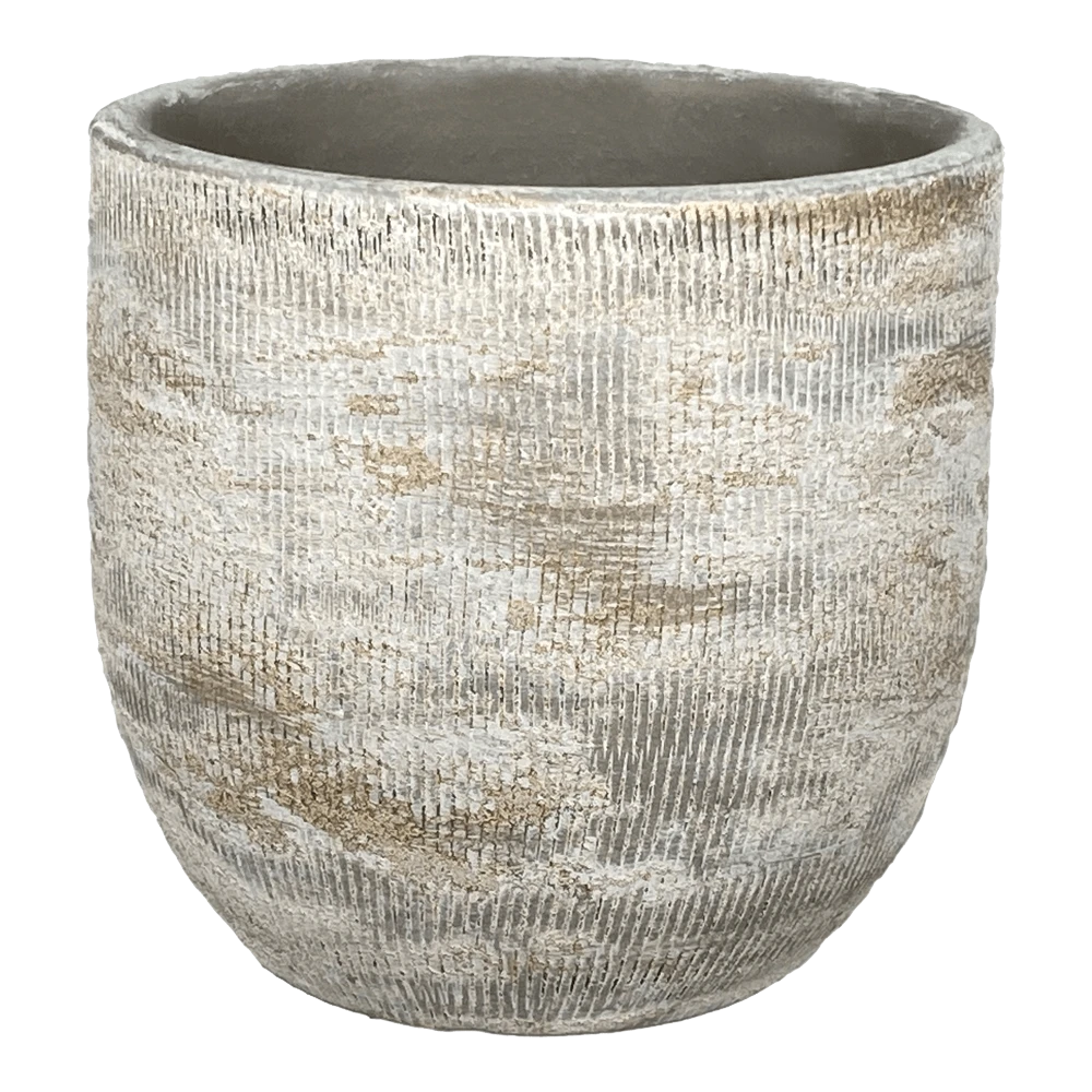 Bloempot Miami - D39 X H36cm - Grijs