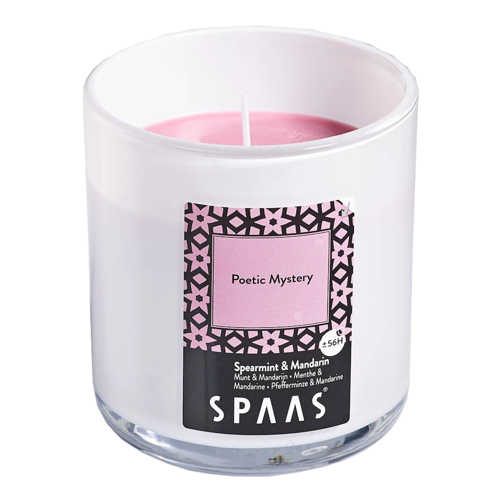 Geurkaars In Glas Met Deksel 56u - Poetic Mystery - Geurkaars - SPAAS