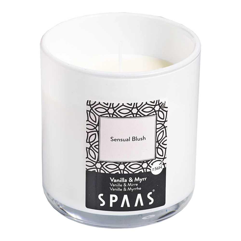 Geurkaars In Glas Met Deksel 56u - Sensual Blush - Geurkaars - SPAAS