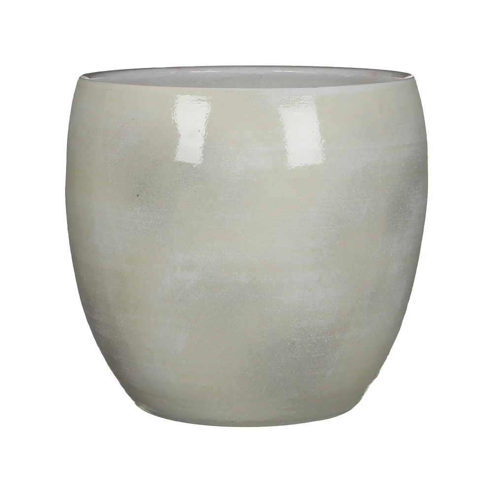 Bloempot Lester - D33 X H31cm - Lichtgrijs