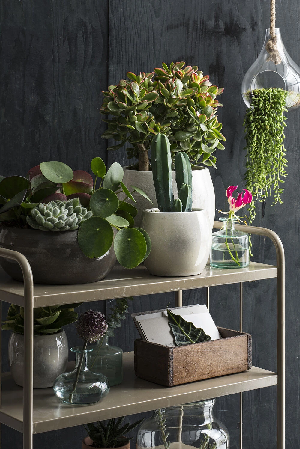 Bloempot Lester - D33 X H31cm - Lichtgrijs - Afbeelding 2