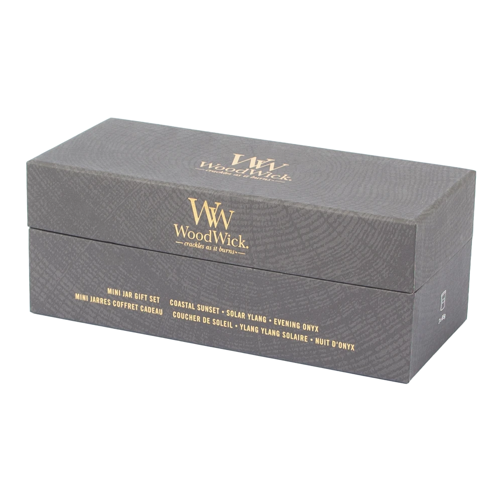 Woodwick Deluxe Gift Set 3 Mini Jar Floral - Geurkaars - Afbeelding 2