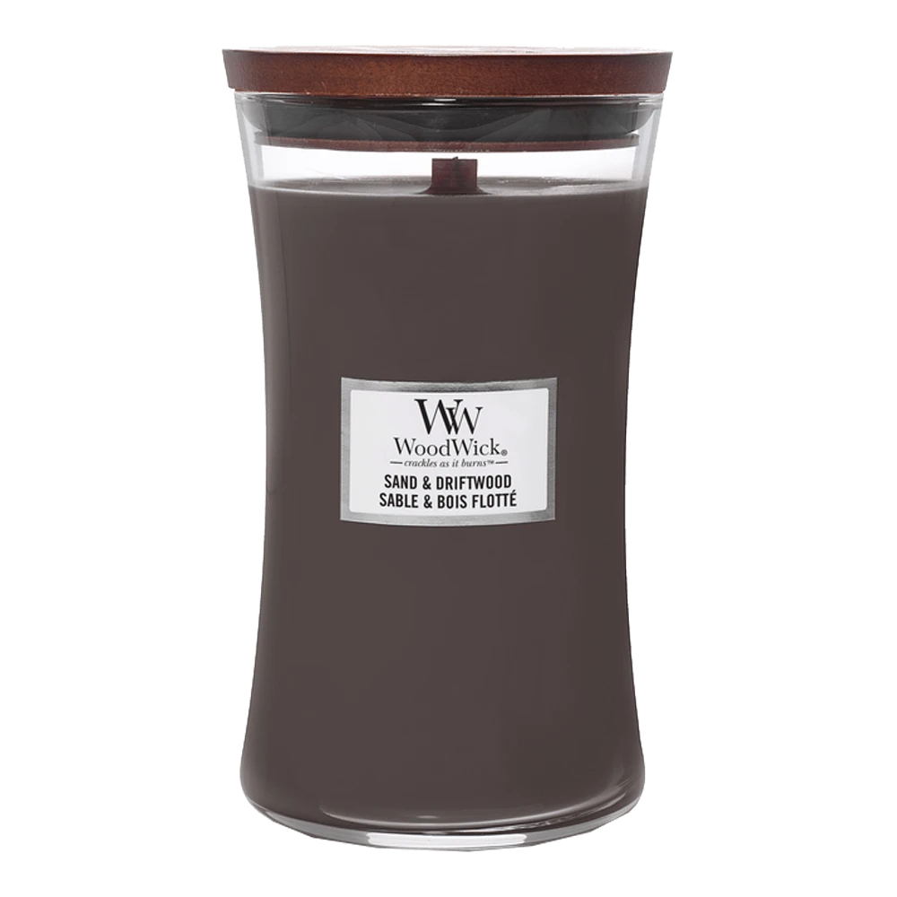 Woodwick Sand & Driftwood Large Candle - Geurkaars