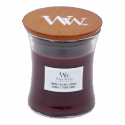 Woodwick Smoked Walnut & Maple Mini Candle - Geurkaars